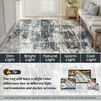 9x12 Area Rug for Living Room, Washable Modern Abstract Large Area Rug Neutral - Image 8