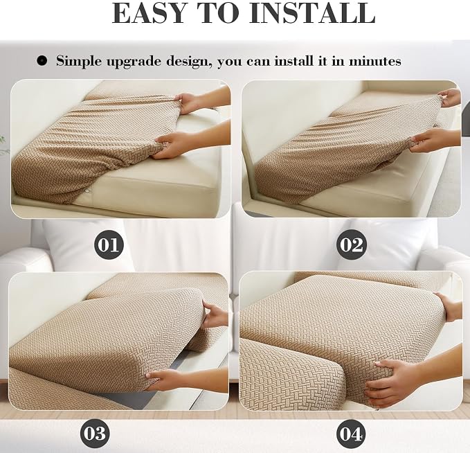 Sofa Covers Couch Covers for Sofa Pet Friendly Couch Cushion Covers Universal - Image 6