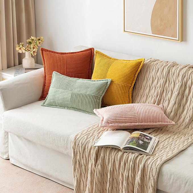 MIULEE Rust Decorative Throw Pillow Covers - Image 4