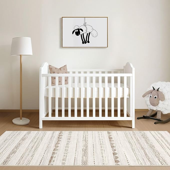 Nakagishi Runner Rug Kitchen Washable Rugs: 2x6 Non-Slip Boho Soft Modern Stain - Image 9