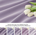MIULEE Lilac Back Tab Blackout Curtains 120 Inch Long 2 Panels Set - Image 8