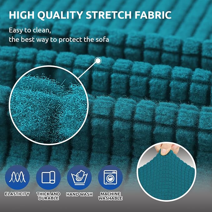 KEKUOU Stretch Sofa Cover Slipcover ，Couch Covers - Image 5