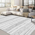 Nakagishi 7x9 Area Rug Living Room: Washable Boho Large Neutral Modern Soft by NakagishiAreaRug