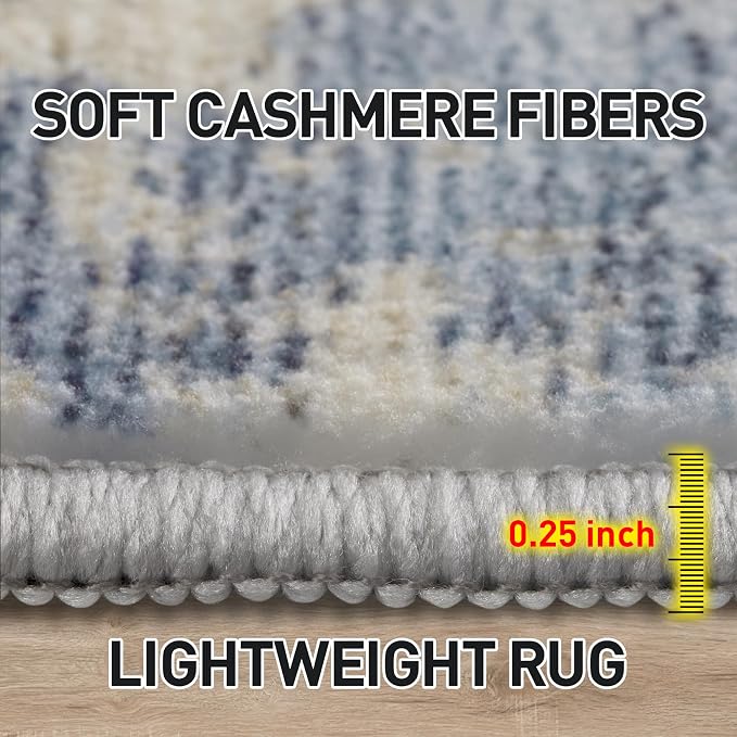 9x12 Area Rugs Washable Rug: Modern Abstract Living Room Rug Soft Anti-Skid - Image 7
