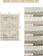 3x5 Area Rugs for Entryway, Kitchen Rugs Non Slip Washable for Dining Room - Image 2
