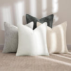 MIULEE Pack of 4 Couch Throw Pillow Covers 18x18 Inch Gray Soft Decorative - Image 2
