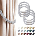 NICEEC 6 Pack Strong Magnetic Curtain Tiebacks Modern Simple Style Drape Tie by NICEEC