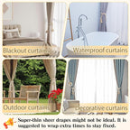 4 Pcs Hand Woven Curtain Tiebacks No Drilling - Image 7