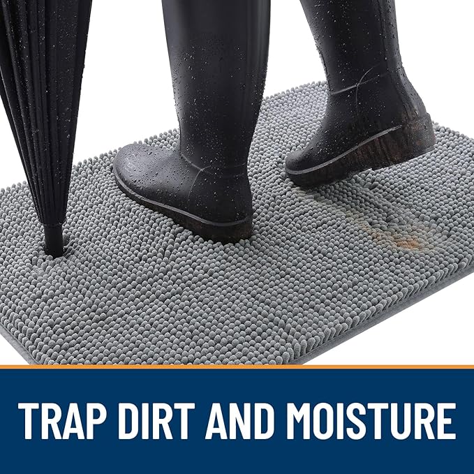 OLANLY Dog Door Mat for Muddy Paws 59x35, Absorbs Moisture and Dirt, Absorbent - Image 2