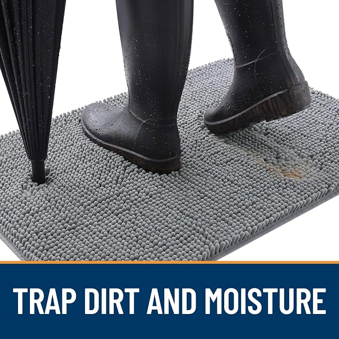 OLANLY Dog Door Mat for Muddy Paws 40x24, Absorbs Moisture and Dirt, Absorbent - Image 2