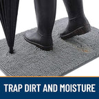OLANLY Dog Door Mat for Muddy Paws 59x24, Absorbs Moisture and Dirt, Absorbent - Image 2