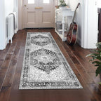 Yamaziot Washable Runner Rug, 2x6 Non-Slip Boho Vintage Hallway Rug Runner by Yamaziot