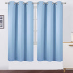 LEMOMO Sky Blue Thermal Blackout Curtains/42 x 72 Inch/Set of 2 Panels Room by Lemomo