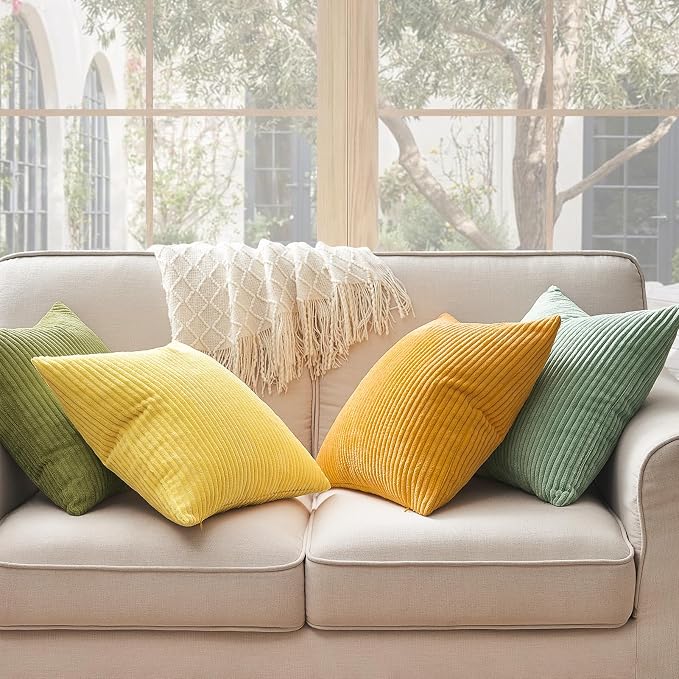 Topfinel Euro Shams Decorative Throw Pillow Covers 26x26 Inch Set of 4 - Image 3