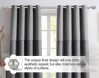 KAMANINA 1 Inch Extra Long Curtain Rod 140 to 195 Inches Silver Heavy Duty - Image 9