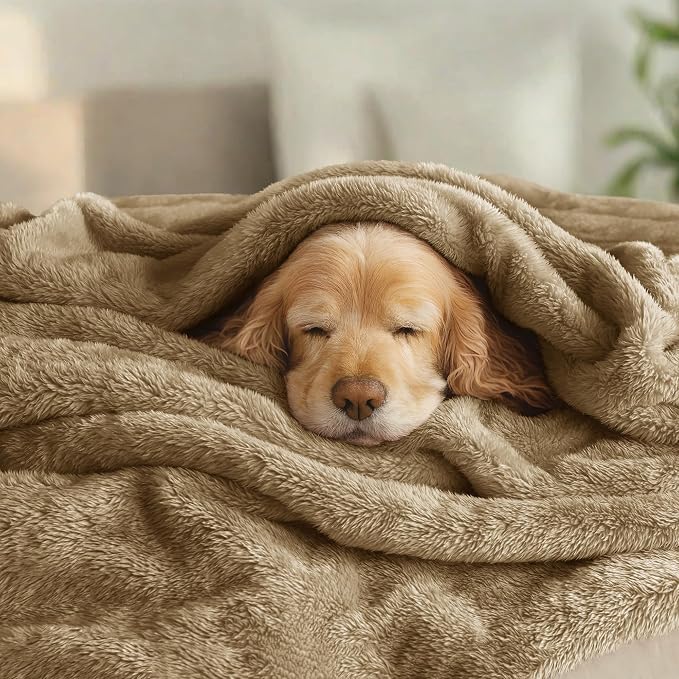 Exclusivo Mezcla Plush Fuzzy Fleece Bed Blanket King Size, Super Soft, Fluffy - Image 3