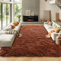 ONASAR Brown 8x10 Area Rugs for Living Room, Large Fluffy Shag Bedroom Rug by ONASAR