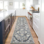 HEBE Hallway Runner Rug 2'x8' Washable Vintage Distressed Area Rugs Non Slip - Image 8
