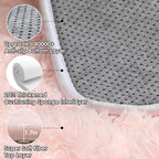 ONASAR Pink Rugs for Bedroom Girls, Fluffy 4x6 Soft Plush Fuzzy Shaggy Kids - Image 4