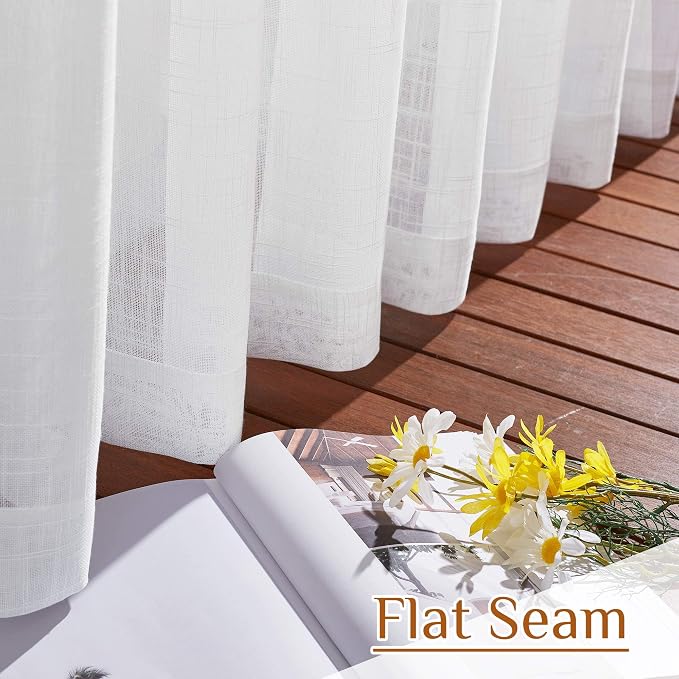 NICETOWN White Curtains 84 inches Long - Image 7