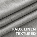 H.VERSAILTEX Linen Curtains 100% Blackout Curtains - Image 4
