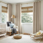 100% Blackout Shield Linen Blackout Curtains - Image 5