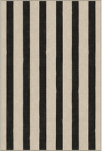 Black and White Striped Outdoor Rug - Image 8