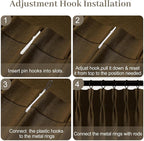 Pinch Pleated Linen Curtains 84 Inch Length 2 Panels Set, Light Filtering Linen - Image 9