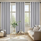 MIULEE Greyish White Blackout Curtains - Image 6