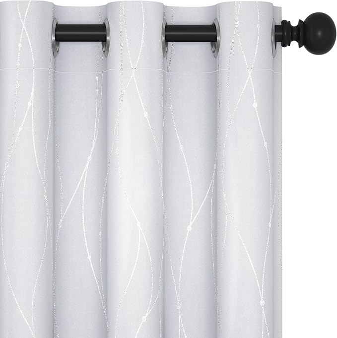 Deconovo Room Darkening Curtains, Thermal Insulated Soundproof Drapes, 42 x 63 by Deconovo