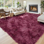 Area Rugs 9x12 Living Room, Shaggy Carpet Soft Plush Furry Bedside Rug Large by Junhejiamei