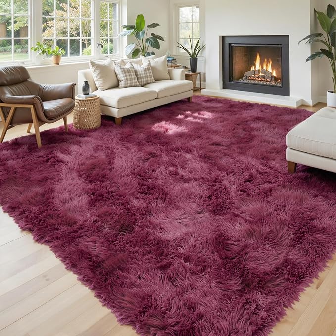 Rugs for Living Room 6x9, Alfombras para Salas Shag Large Plush Soft Area Rug - Image 2