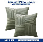 MIULEE Light Olive Green Decorative Throw Pillow Covers 18x18 Inch - Image 6