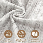 Nakagishi 6X9 Area Rugs Living Room: Washable Large Vintage Rug Neutral - Image 3