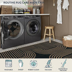 Lahome Modern Geometric Runner Rug, 2x6 Laundry Room Rug Runners - Image 6