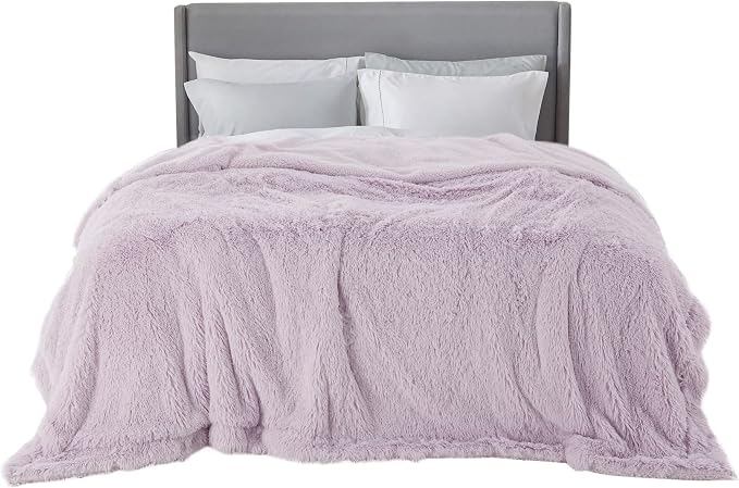 Bedsure GentleSoft Fluffy Lavender Purple King Size Blanket by BEDSURE