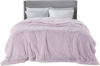 Bedsure GentleSoft Fluffy Lavender Purple Blankets Queen Size - Image 7