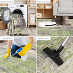 Toneed Abstract Area Rug Modern Washable Rug Soft Non Slip Rug Low Pile - Image 7