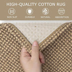 KOZYFLY Boho Area Rug Runner Sets of 2Pcs 2x6 and 3x5 Washable Entry Rugs Non - Image 6