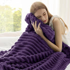 Bedsure GentleSoft Purple Throw Blanket - Image 4