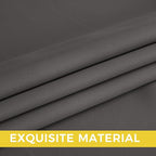 NICETOWN Room Darkening Draperies Curtains Panels, 2 Panels Grey W52 x L84 - Image 5
