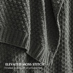 EVERGRACEHOME Chunky Chenille Knit Throw Blanket - Image 3