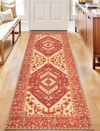 SERISSA Boho Washable Runner Rug, 2x6 Rug Runner Non-Slip Vintage Red Hallway - Image 5