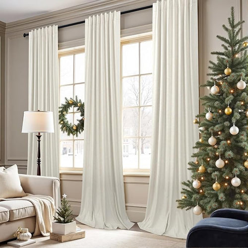 100 Percent Blackout Sliding Glass Door Curtains 120 Inches Long 2 Panels 10 - Image 2