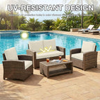 hyha 14Pcs Patio Cushion Covers, Stretch Outdoor Couch Cushion Covers - Image 6