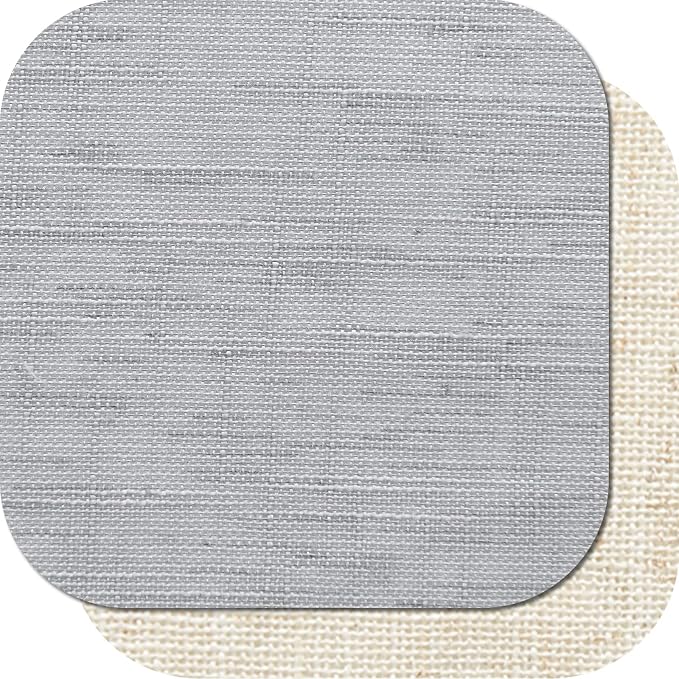 jinchan Linen Valance for Farmhouse Living Room Windows 16 Inch Gray Slubbed - Image 9