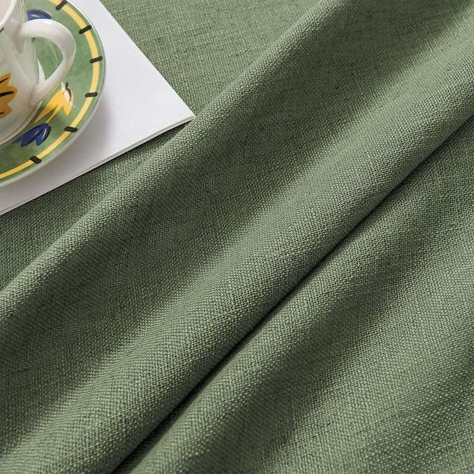 Joydeco Linen Curtains 108 Inch Length 2 Panel Sets, Light Filtering Curtains - Image 6
