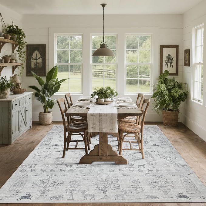 Washable Rugs 8x10 Area Rugs for Living Room, Dining Room- Large Ultra Soft - Image 7