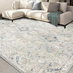 8x10 Area Rugs for Living Room, Machine Washable Non Slip Vintage Retro Rugs - Image 4