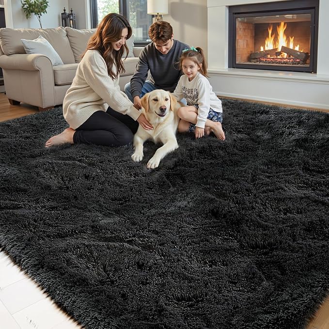 Rugs for Living Room 6x9, Alfombras para Salas Shag Large Plush Soft Area Rug - Image 5